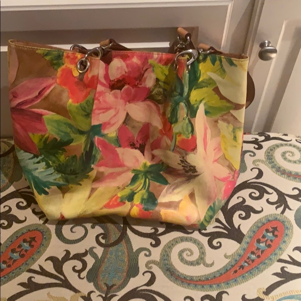 Flower Print Tote